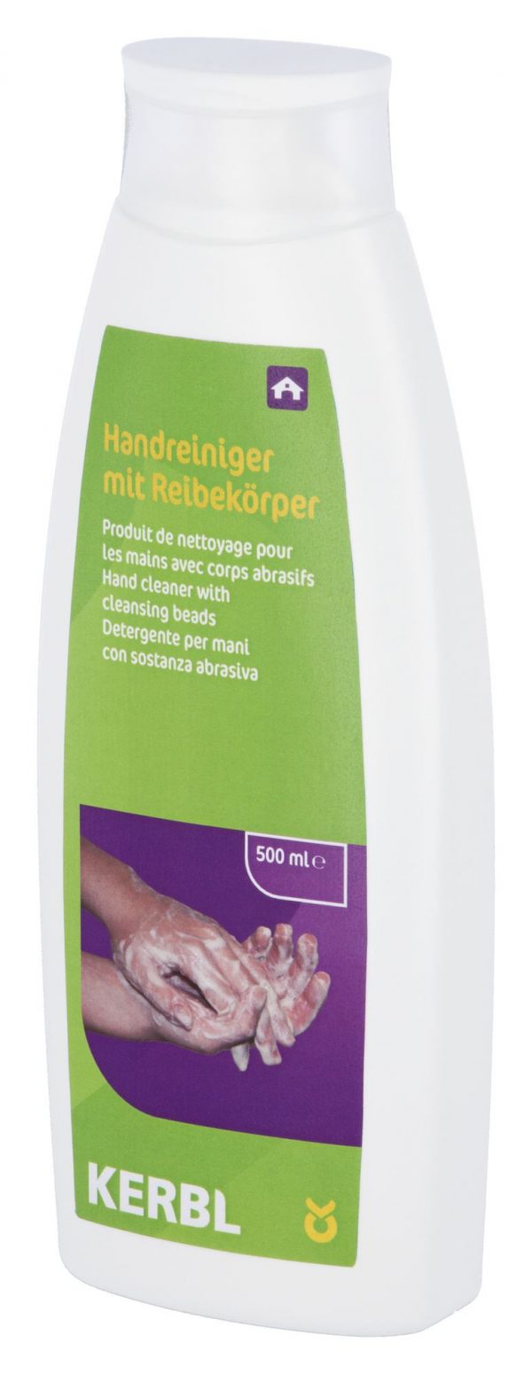 Detergente mani con componente abrasiva