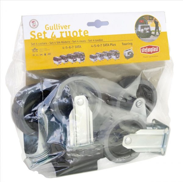 Set 4 ruote per box trasporto - immagine 3