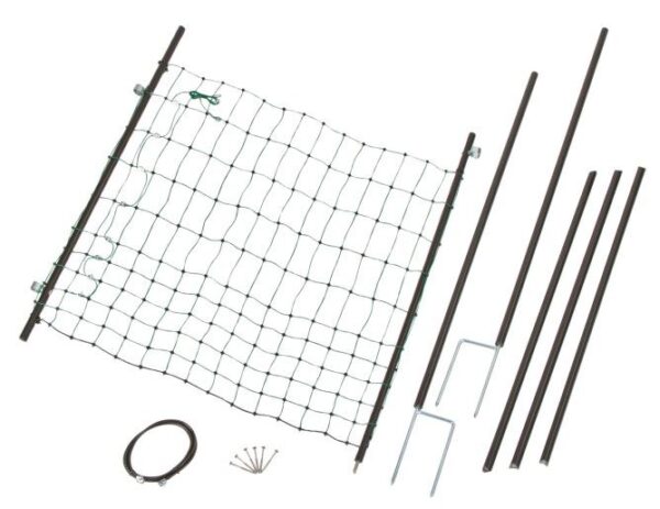 Porta per reti per recinti elettrificati, elettrificabile, set completo per reti da 95 a 125 cm - immagine 7