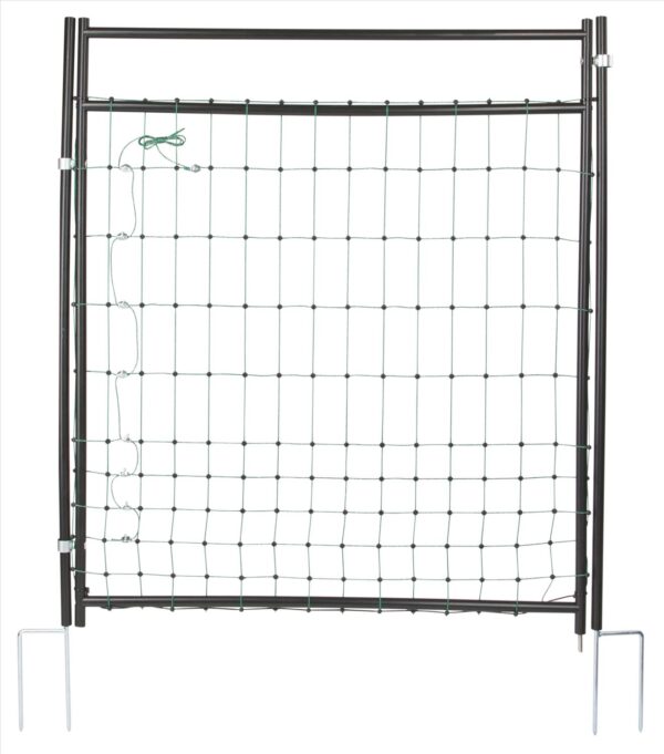 Porta per reti per recinti elettrificati, elettrificabile, set completo per reti fino a 90 cm - immagine 5